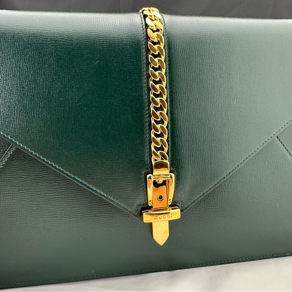 Gucci Medium Sylvie 1969 Shoulder Bag in Green new with dustbag - Picture 2 of 15